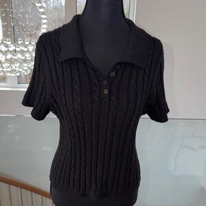 525 America Black Knit Sweater